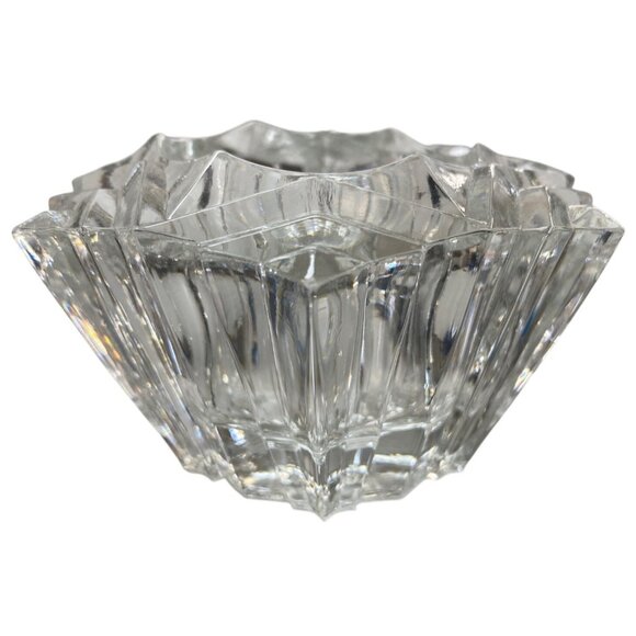 Vintage Avon Starburst Clear Glass Votive Candle Holder - Picture 5 of 5